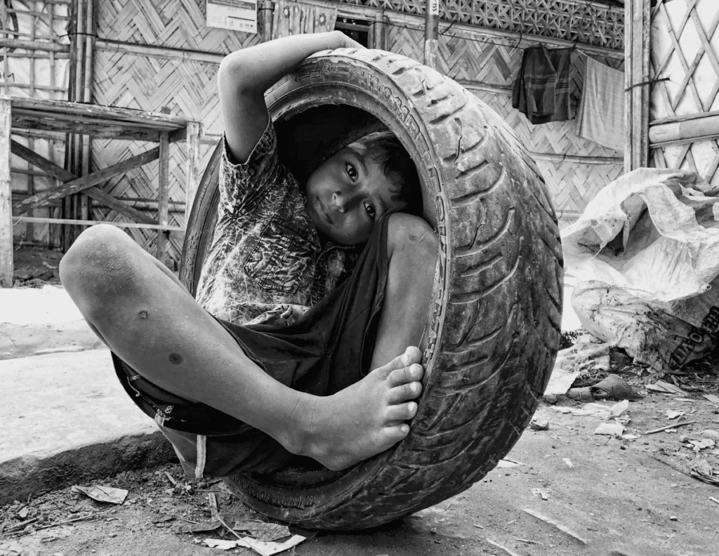 Caption: Image obtained from Rohingyatographer. Md Anis is 7 years old. “He is very energetic, smart and creative. He is always inventing and playing diferent games.”—says Ro Yassin. © Ro Yassin Abdumonaf.