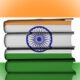 Books covered by Indian flag