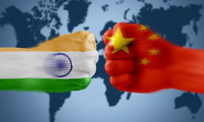 flag of both India and China