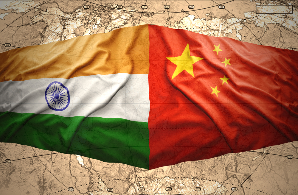 flag of both India and China