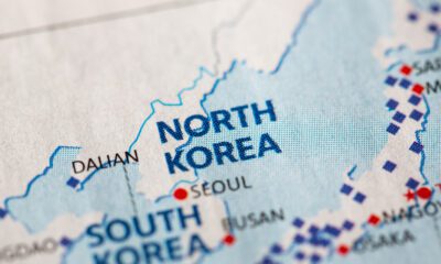 map of NORTH KOREA and SOUTH KOREA