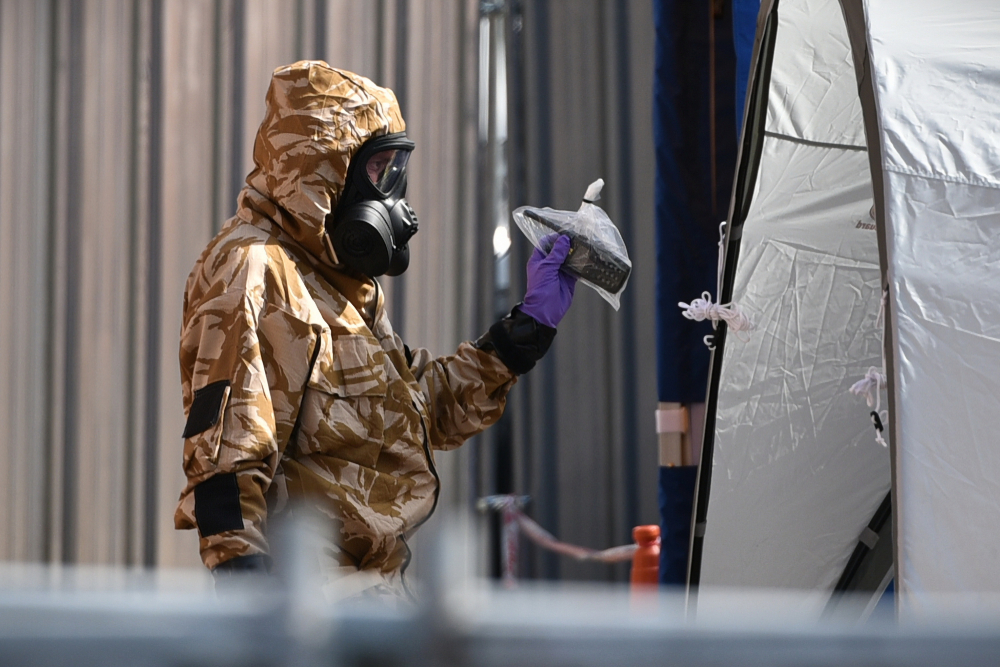 picture of a person fully covered during COVID-19