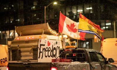 Canadian truckers protest