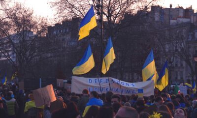 Rally in support of Ukraine.