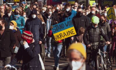 Protest in support of Ukraine.