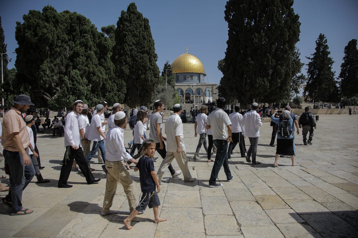 Israeli settlers inside Al-Aqsa mosque