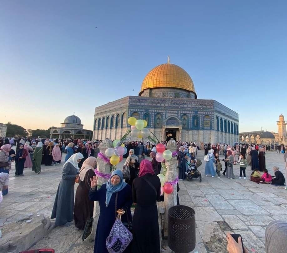 Eid Al-Fitr in Al-Aqsa Mosque