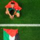 morocco players abdelhamid sabiri with palestinian flag