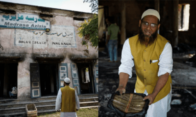 Muslim Man Sowing the Burnt Quran